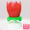 Venda por Atacado Velas de Aniversário Florissantes Lotus Music Iluminadas Velas Coloridas Eletrônicas Rotativas em Formato de Lótus