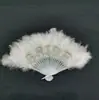 Abanicos de Plumas con Letras de Perla para el Partido Nupcial Fiesta de Despedida de Soltera Boda 21 Piezas Abanicos de Plumas