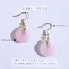 Aretes Originales de Jade Aventurina Natural, Aretes con Cierre de Seguridad, Nuevos Aretes Estilo Palacio Chino, Aretes de Calcedonia de Alta Gama