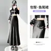 Saia Bodycon para Mulheres, Novo Estilo Primavera e Verão, Saia Midi Brilhante de Seda, Caimento em Cetim de Acetato, Saia Sirene Slim Fit