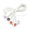Cable conector USB Tipo C a Electrodo con Botón, Cable con Broche, Cable para Masaje con Microcorriente