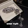 Grampo de Cabelo com Borboleta Filigranada Estilo Antigo e Pingente de Gota d'Água, Conjunto de Acessórios de Cabelo com Lírio-do-Vale e Cristais Coloridos com Acabamento de Luxo