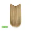 Peruca de Peça para Comércio Exterior Fibra Química Fosca Europeia e Americana Peruca Artificial Transfronteiriça Seda de Alta Temperatura Cabelo Longo Liso Cabelo Cacheado Fio de Seda de Peixe Cortina de Cabelo