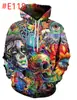 Sudadera con Capucha para Hombre de Otoño Serie Tiburón Bape Impresión Digital 3D Sudadera Fresca de Moda para Hombre Estilo Nuevo de Otoño