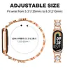 Adecuado para Pulsera Xiaomi 8/9, Correa de Reloj con Incrustaciones de Diamantes de Trébol de Cuatro Hojas, Pulsera de Moda Xiaomi 10 para Mujer