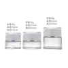 Frasco Dosador de Creme de Vidro Simples Personalizado Portátil Espessado Cosmético Creme para Olhos Transparente Creme Facial Frasco de Vidro para Creme