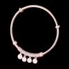 Pulsera de plata para mujer Young Ping An Joy, pulsera de plata maciza, diseño de nicho, pulsera con sentido de apertura, regalo para novia
