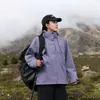 Chaqueta de carcasa dura estilo montaña, unisex, diseño tres en uno, impermeable y con forro polar para otoño e invierno, engrosada para abrigar, adecuada para esquiar y actividades al aire libre, cortavientos, conjunto de dos piezas