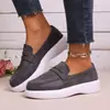 Mocassins femininos, nova coleção de outono 2026, sapatos casuais de camurça com sola macia, estilo britânico, mocassins fáceis de calçar