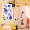 En stock, venta al por mayor, nuevas pegatinas de tatuajes de dibujos animados para niños, para Halloween, para fiestas, calabazas, accesorios