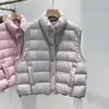 Chaleco de Plumas al por Mayor para Mujer Otoño Invierno Ropa de Abrigo Cuello Alto Nuevo Estilo 2026 Chaleco Cálido para Vestir Gilet Chaqueta