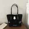 Bolsa de mano tipo tote grande con forma de estrella para mujer, estilo coreano, alto valor estético, versátil para ir al trabajo, bolso de mano casual elegante para mujer