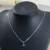 Colar Cruzado Retro Personalizado Transfronteiriço Europeu e Americano Pingente Longo Simples Versátil Corrente de Lã Masculina e Feminina Acessórios Hip-hop