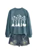 Amazon eBay sitio independiente de moda y único para mujer, recipiente químico de cinco frascos, sudadera floral otoño-invierno para comercio exterior