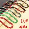 Colar de Ágata 10mm Corrente Mãe Colar de Ágata Vermelha Ágata Aquática Colar de Contas Grandes 39 Yuan Moda