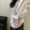 2025 Nuevo Bolso para Teléfono Móvil Diseño Nicho Moda Costuras Hueco Un Hombro Cruzado Commuter Bolso Simple para Mujer