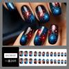 Uñas Postizas Transfronterizas Uñas Portátiles de Longitud Media Manicura Removible Uñas Portátiles Productos Terminados Uñas al por Mayor