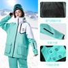 Traje de nieve Phibee para bebé elefante, de invierno, a prueba de viento, impermeable, cálido, transpirable, de doble tabla, traje de esquí para hombre, color liso, chapa para mujer
