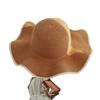 Chapéu de Palha de Verão Fashion com Proteção Solar para Mulheres, Adequado para Viagem e Férias, Base Lisa para DIY, Venda Direta do Fabricante, Modelo de Exportação