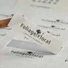 Adesivo de papel de grão de árvore superfície áspera fosca floricultura leite chá etiqueta logotipo marca registrada impressão