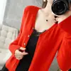 Comercio Exterior Transfronterizo Primavera Otoño Holgado Talla Grande Cuello en V Ropa Exterior Manga Larga Suéter Cárdigan Tejido Mujer Color Sólido Top Mujer Delgado