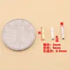 Plata de Ley S925 Accesorios de Perlas para DIY Tubo Recto Grabado de Doble Paso Materiales para Accesorios de Collares y Pulseras de Perlas Naturales