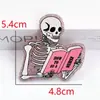 Nuevas letras de dibujos animados transfronterizas polvo suelto película acrílica accesorios joyería DIY atmósfera parche de Halloween