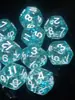 Dados Digitales de 12 Caras Azul Transparente Cebolla con Brillo Acrílico Tamiz Suministro Directo del Fabricante Accesorios para Cocina