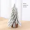 Árbol de Navidad Decoración Navideña 456090cm Pequeño para el Hogar Árbol Artificial Mixto con Nieve Artificial Adornos Verdes Decoración de Escritorio
