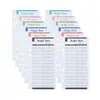 Cartão de orçamento de comércio exterior transfronteiriço de seis cores perfurado plano de caixa de consumo papelão orçamento envelope de negócios impressão em papel timbrado