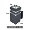 Lámpara de Pared para Exteriores, Impermeable, de Doble Cabezal, para Balcón, Patio, Pared Exterior, Puerta Principal, Material Cuadrado de Aluminio, Popular en el Sudeste Asiático, Envío Gratis