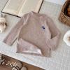 Ropa Infantil Estilo Coreano Primavera y Otoño Camiseta Básica Infantil Chaqueta de Polar 2025Ins Niños y Niñas Bebé Camiseta de Manga Larga Cuello Alto Moderna