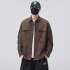 Ropa de Trabajo Ligera para Hombre con Protección Solar, Chaqueta Piloto Casual de Moda con Cuello Campana, Abrigo Delgado de Alta Gama Holgado y Elegante
