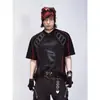 Camiseta de Malha de Secagem Rápida para Corrida Transfronteiriça Masculina Respirável Roupa de Baseball Motociclismo Retro Americano Solta Ciclismo Manga Curta Marca da Moda
