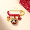 Broche de Seguridad Cabeza de Tigre Nuevo Estilo Chino Pin Calmante para Bebé 2026 Modelo Nuevo Accesorios Colgantes DIY de Gama Alta Venta al por Mayor