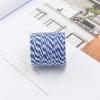 Cuerda de Algodón Bicolor de 1.5 mm Cuerda para Tejer Hecha a Mano DIY para Atar Zongzi, Cuerda Colorida para Envolver Zongzi para el Festival del Bote del Dragón, 12 Colores