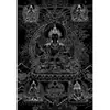 Pintura Colgante Dorada Thangka Hombre Sabio Bodhisattva Manjushri Dibujo Lineal Pintura al Óleo Digital Colorear DIY Regalo Pintado a Mano Pintura al Óleo De Zhu
