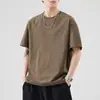 Roupas Masculinas Fengshe / Apresenta principalmente camisetas de manga curta estilo japonês, com caimento solto, bordadas, de tecido de seda gelada de peso pesado (260g) para homens, adequadas para moda casual de verão