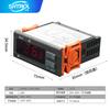 Controlador de Temperatura Stc-9200 Ventilador de Escarcha para Refrigeración Línea de Doble Sensor Gabinete de Almacenamiento en Frío Adecuado para Ajustable