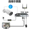 Tuya Tuya Conjunto PoE Multicanal Cámara de Vigilancia Grabador de Video Conjunto HD Inteligente Visión Nocturna Infrarroja