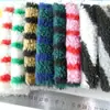 Terciopelo Granular Jacquard Tela de Terciopelo de Cordero Rayas de Lana de Cordero Hilo Rayado Colorido Rayas Horizontales Teñido en Hilo Material para Zapatos Tela de Peluche para Juguetes