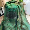 Bufanda de Seda Nueva de Verano con Protección Solar Estilo Coreano de Moda Nueva Sección de Seda Bufanda Larga de Primavera y Otoño Chal de Gran Tamaño con Aire Acondicionado Doble Propósito