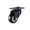 Roda universal para serviço pesado, 1,5/2 polegadas, 3 rodas com freio, direção silenciosa, polia direcional, base do carrinho