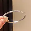 Pulseira Estrela de Prata~Estilo Metal Europeu e Americano Aço Inoxidável Zircônia Fecho Redondo de Estrela Pulseira Atravessando Fronteiras Joias Femininas de Alta Qualidade