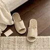 Chinelos femininos de linho para primavera e outono, internos antiderrapantes com sola macia, respiráveis, absorventes de suor, chinelos confortáveis para casais, chinelos masculinos de primavera e verão