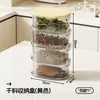 Caixa de Temperos e Condimentos Plástico Encaixável para Cozinha Caixa de Armazenamento Doméstica Recipiente de Temperos Multicamadas Caixa Selada à Prova de Umidade