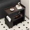 Carrito Móvil Creativo Estilo Lujo Ligero para Sala de Estar, Sofá Moderno para el Hogar de Hierro Forjado, Mesa de Centro Simple, Estante de Almacenamiento, Mesita de Noche