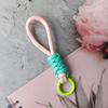 Cordón para Teléfono Móvil con Nudo a Juego de Color, Cordón Corto Tejido Creativo, Funda para Teléfono Móvil, Llavero, Cordón Desmontable Anti-pérdida