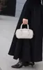 Bolso Bowling Boston Niche Pillow Bag 2025 Nuevo Bolso de Mano Pequeño para Mujer de Cuero Genuino para Hombro y Cruzado
