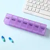 Organizador de Pastillas Portátil Transfronterizo para Una Semana, Caja de Pastillas Sellada a Prueba de Humedad, Caja de Medicamentos, En Stock con Impresión de Logo